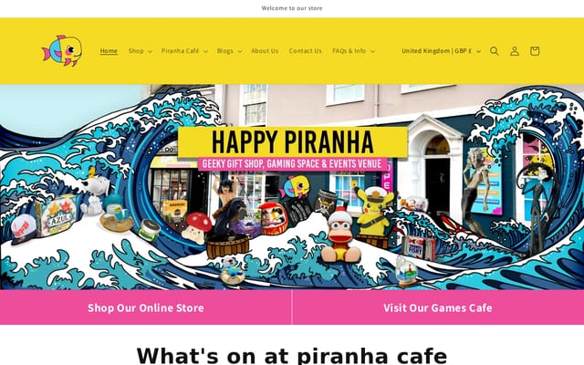 Screenshot of happypiranha.com