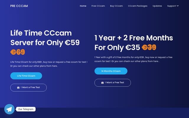 Screenshot of precccam.com