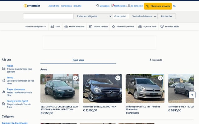 Screenshot of 2ememain.be