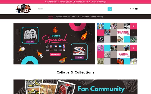 Screenshot of wejersey.shop