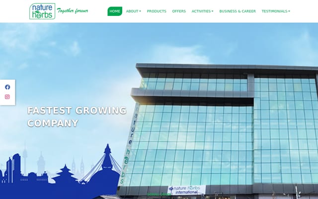 Screenshot of natureherbsnp.com