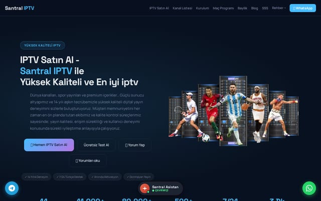 Screenshot of iptvsantral.com