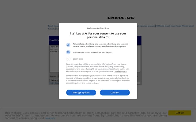 Screenshot of lite14.us