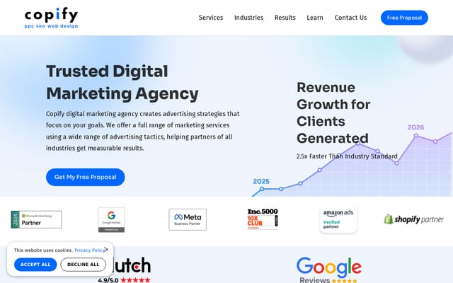 Screenshot of copify.com