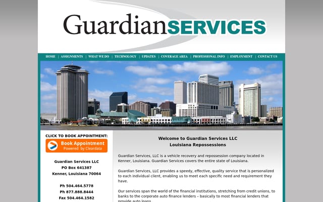 Screenshot of guardianservices.us