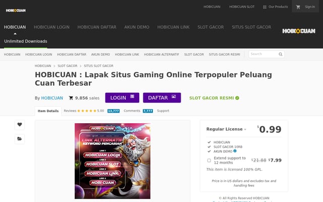 Screenshot of slothobicuan88.online