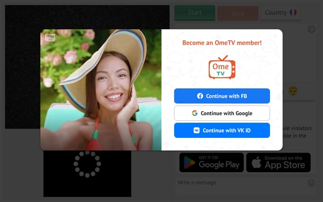 Screenshot of ome.chat
