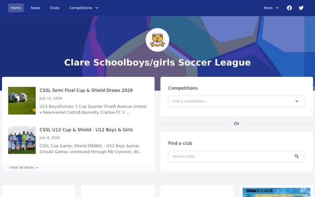 Screenshot of cssl.ie
