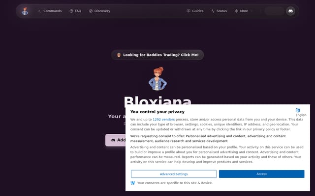 Screenshot of bloxiana.lol