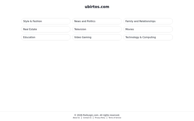 Screenshot of ubirtos.com