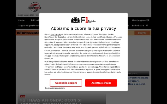 Screenshot of f1-news.eu