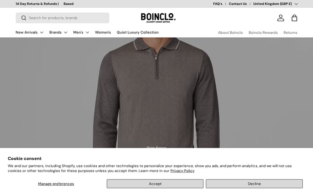 Screenshot of boinclo.co.uk
