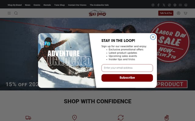 Screenshot of skipro.com