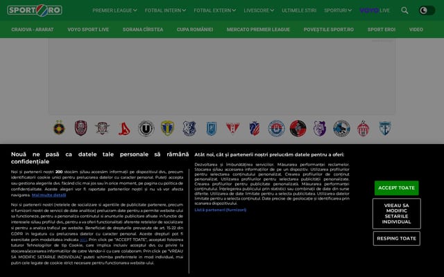 Screenshot of sport.ro