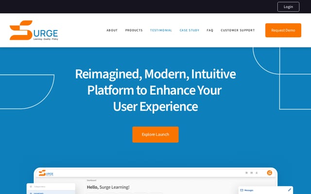Screenshot of surgelearning.ca