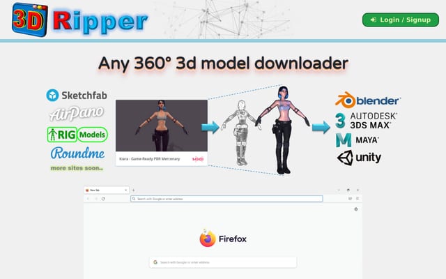 Screenshot of 3dripper.com