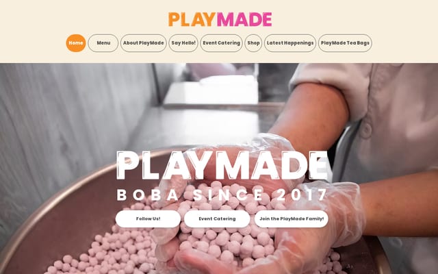 Screenshot of playmade.com.sg