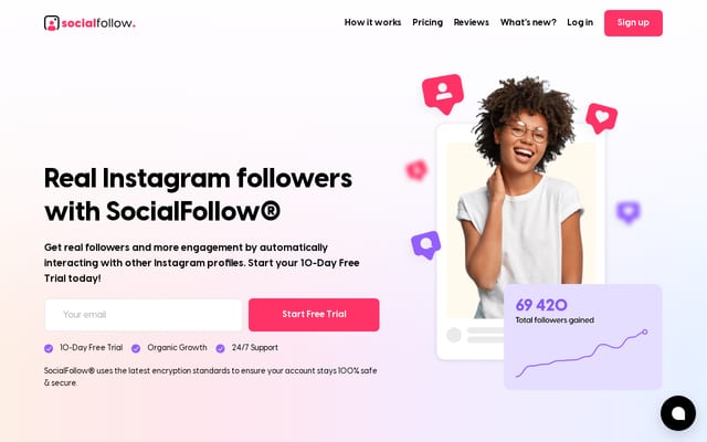 Screenshot of socialfollow.co