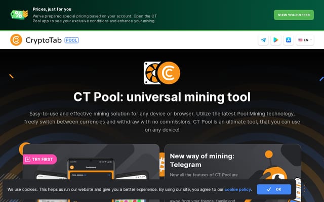 Screenshot of ctpool.net
