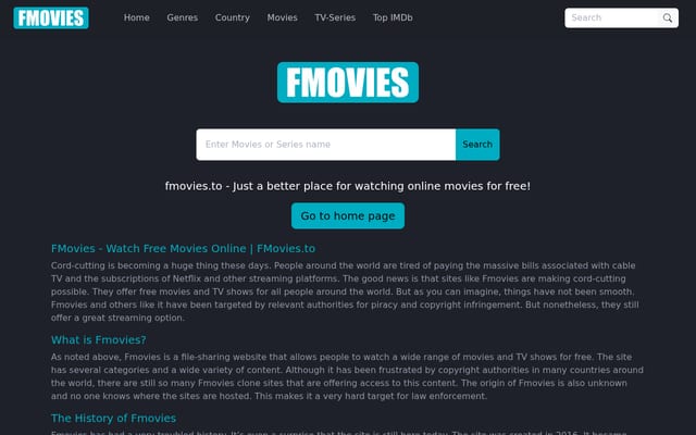 Screenshot of fmovies.co