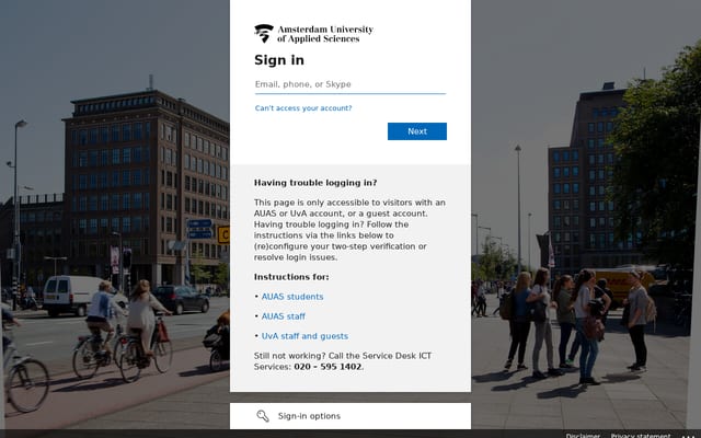 Screenshot of mijnhva.nl