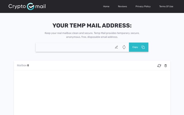 Screenshot of cryptogmail.com