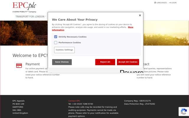 Screenshot of epcplc.com