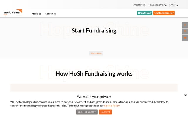 Screenshot of hopetoshine.in