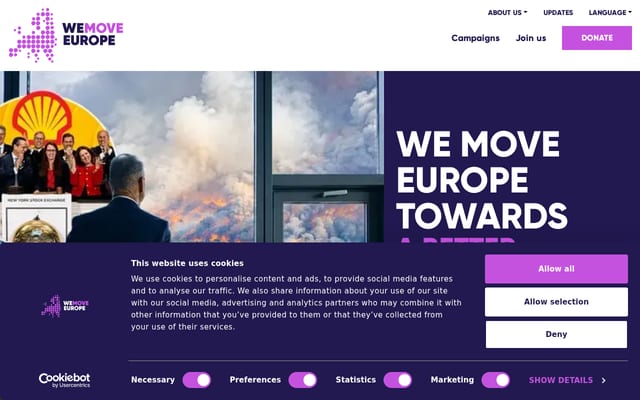 Screenshot of wemove.eu