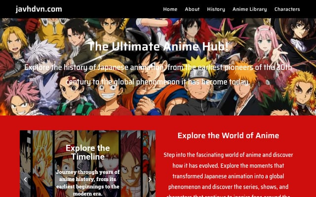Screenshot of javhdvn.com