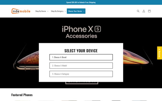 Screenshot of odemobile.com