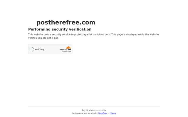 Screenshot of postherefree.com