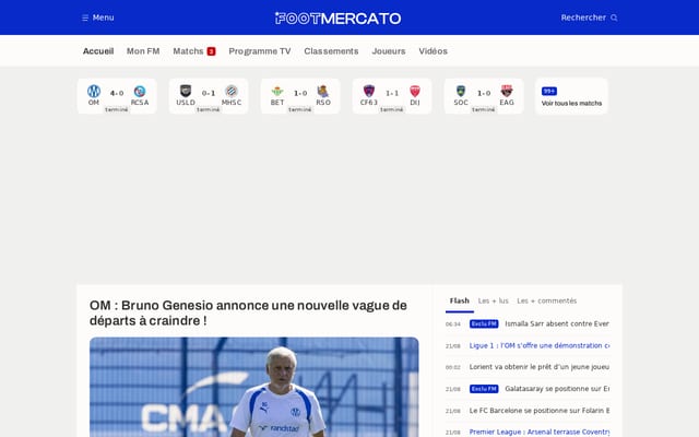 Screenshot of footmercato.net