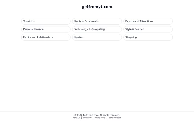 Screenshot of getfromyt.com