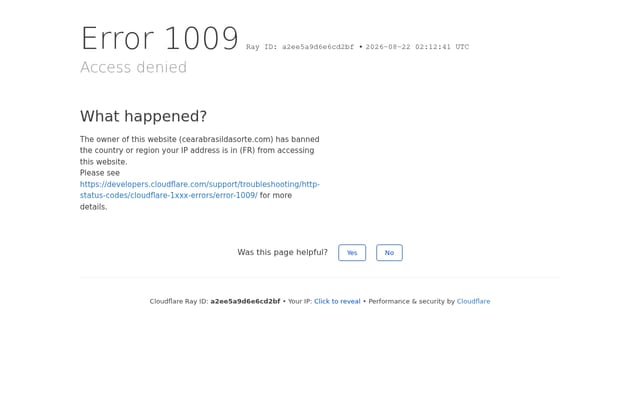 Screenshot of cearabrasildasorte.com