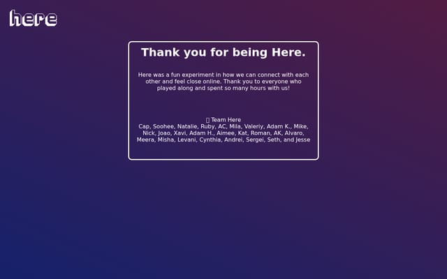 Screenshot of here.fm
