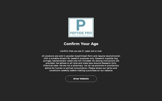 Screenshot of peptidepro.io