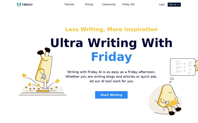 Screenshot of heyfriday.ai