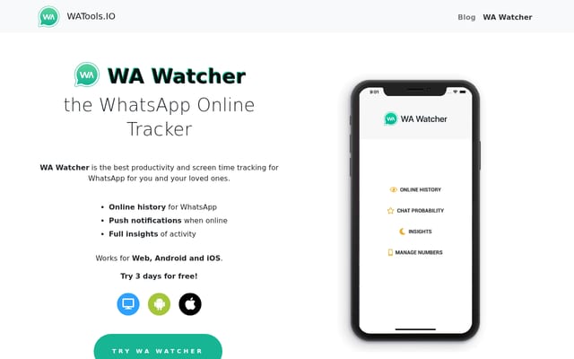 Screenshot of watools.io