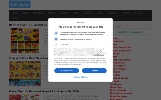 Screenshot of flyerca.com