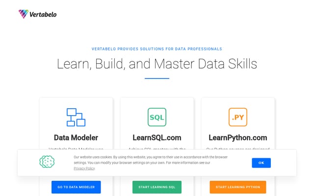 Screenshot of vertabelo.com