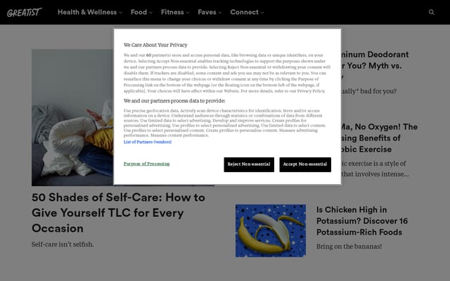 Screenshot of greatist.com