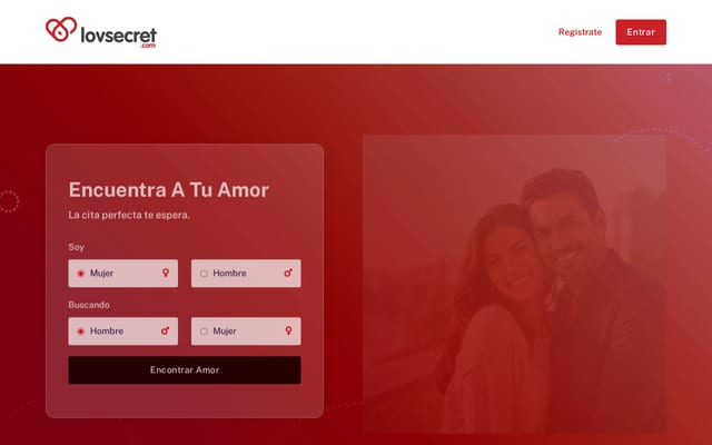 Screenshot of lovsecret.com