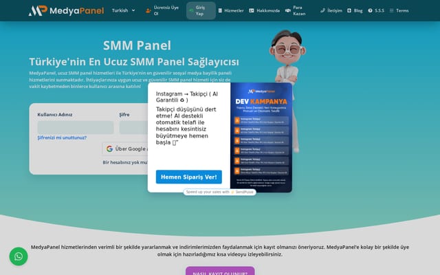 Screenshot of medyapanel.net