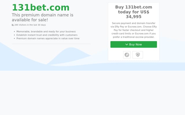 Screenshot of 131bet.com