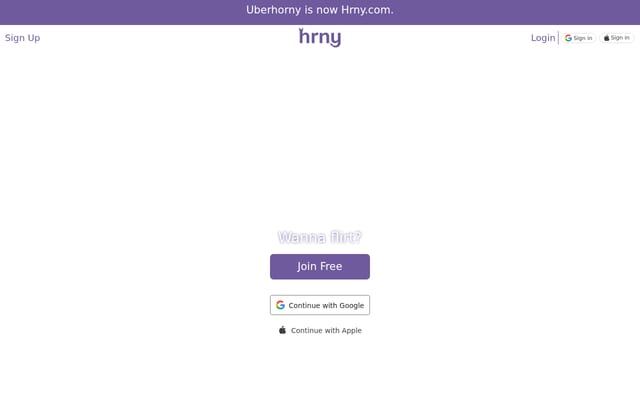 Screenshot of uberhorny.com