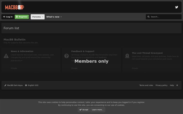 Screenshot of macbb.org