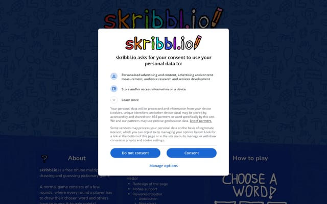Screenshot of skribbl.io
