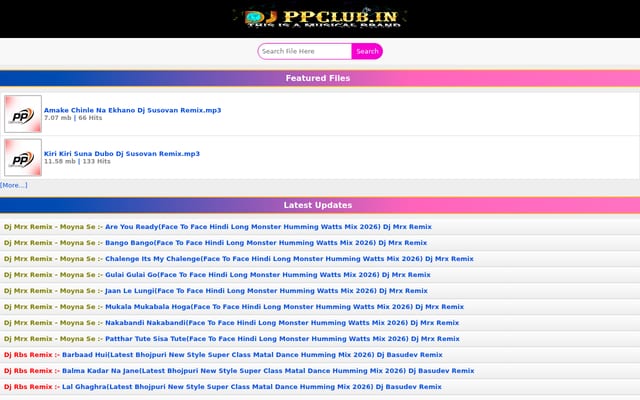 Screenshot of djppclub.in