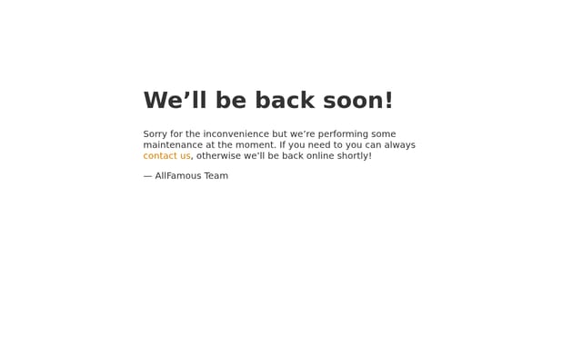 Screenshot of allfamous.org